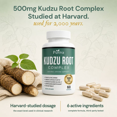 Kudzu Root Capsules - Reduce Alcohol Cravings