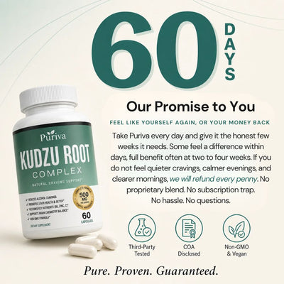 Kudzu Root Capsules - Reduce Alcohol Cravings