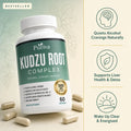 Kudzu Root Capsules - Reduce Alcohol Cravings